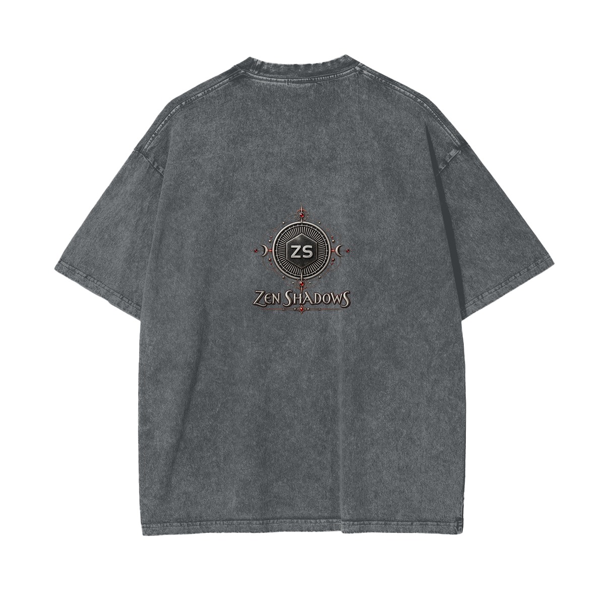 Supreme Pentacle Acid Wash Oversize T-Shirt - Develop Intuition & Psych