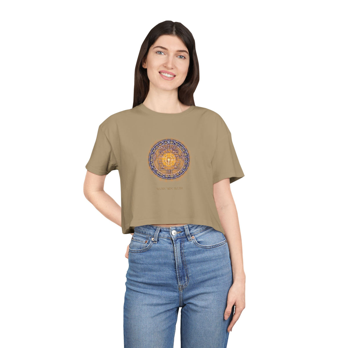 Supreme Pentacle cropped tee - psychic intuition top