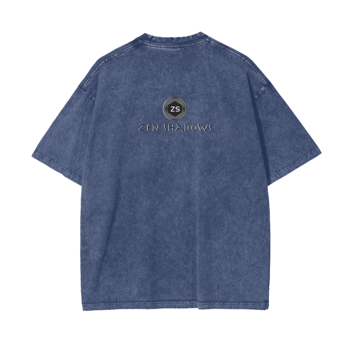 Supreme Pentacle Acid Wash Oversize T-Shirt - Develop Intuition & Psych