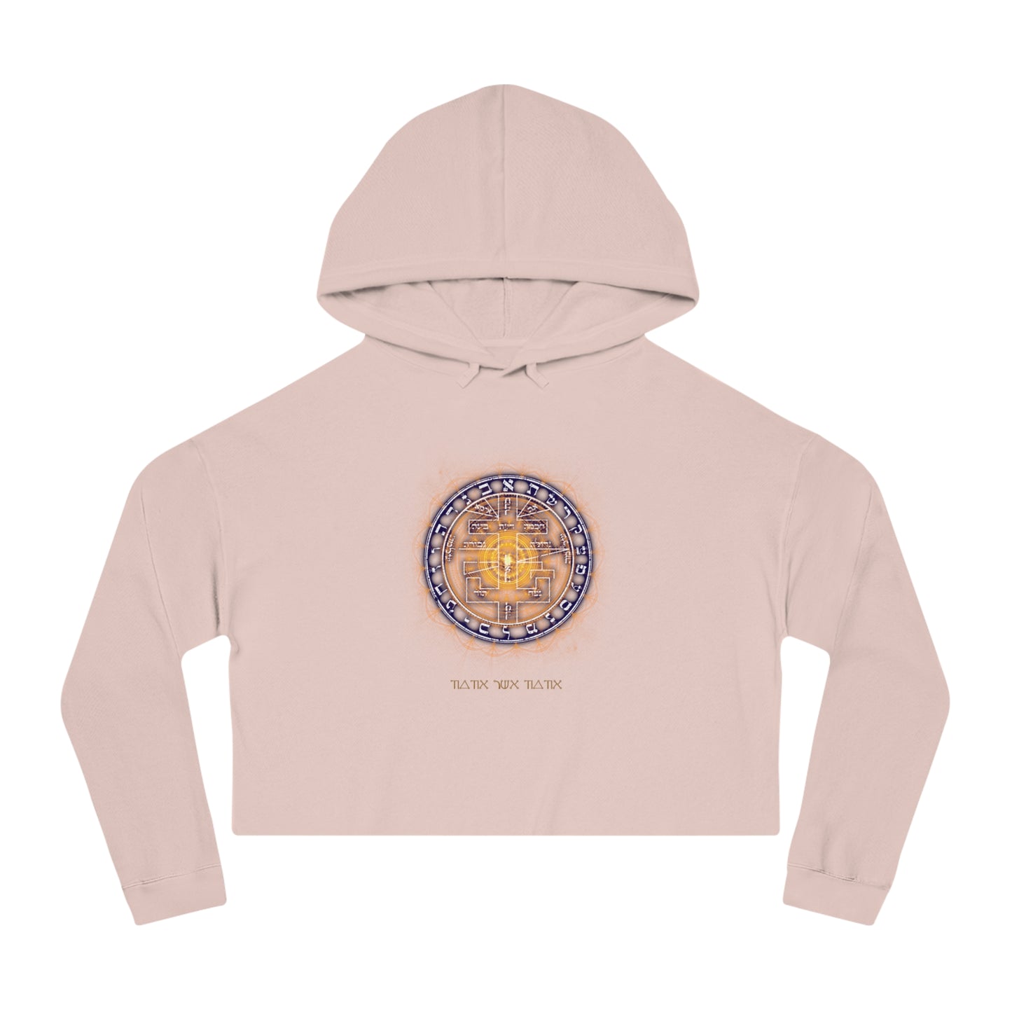 Cropped hoodie with Supreme Pentacle for intuition development