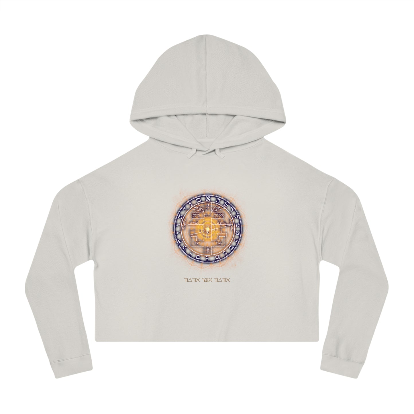 Cropped hoodie with Supreme Pentacle for intuition development