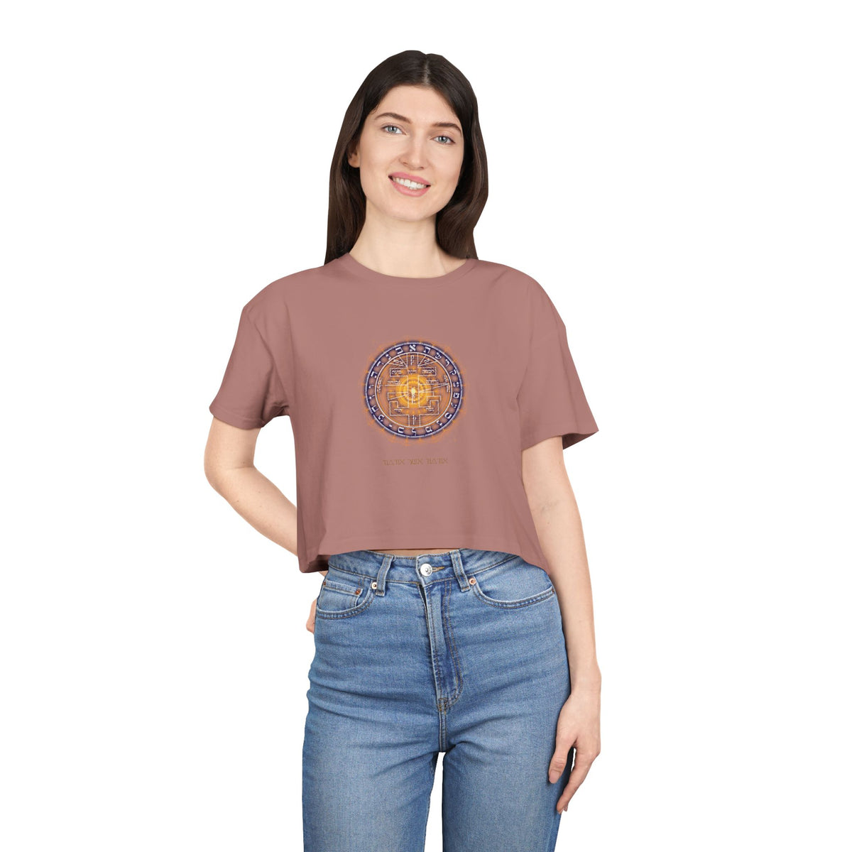 Supreme Pentacle cropped tee - psychic intuition top