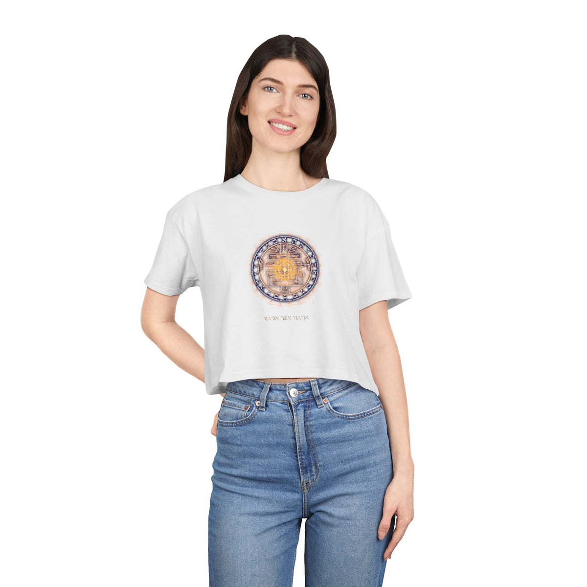 Supreme Pentacle cropped tee - psychic intuition top