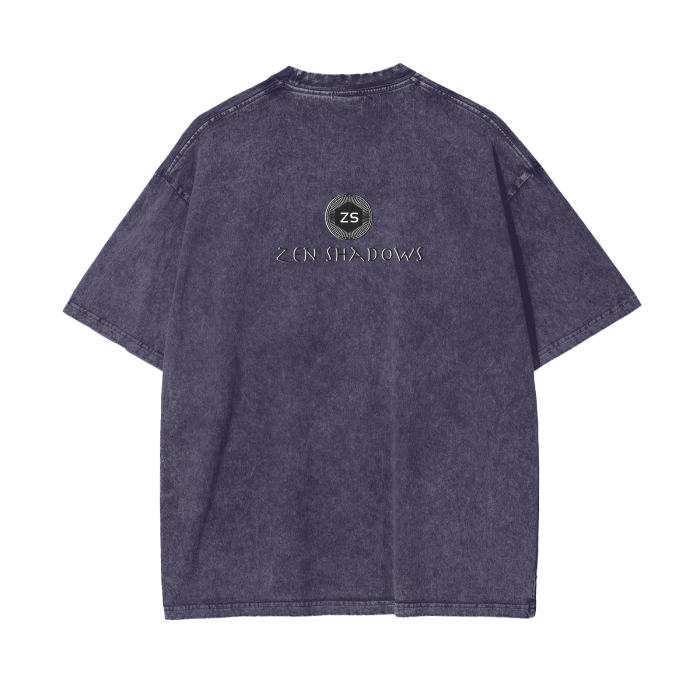 Supreme Pentacle Acid Wash Oversize T-Shirt - Develop Intuition & Psych