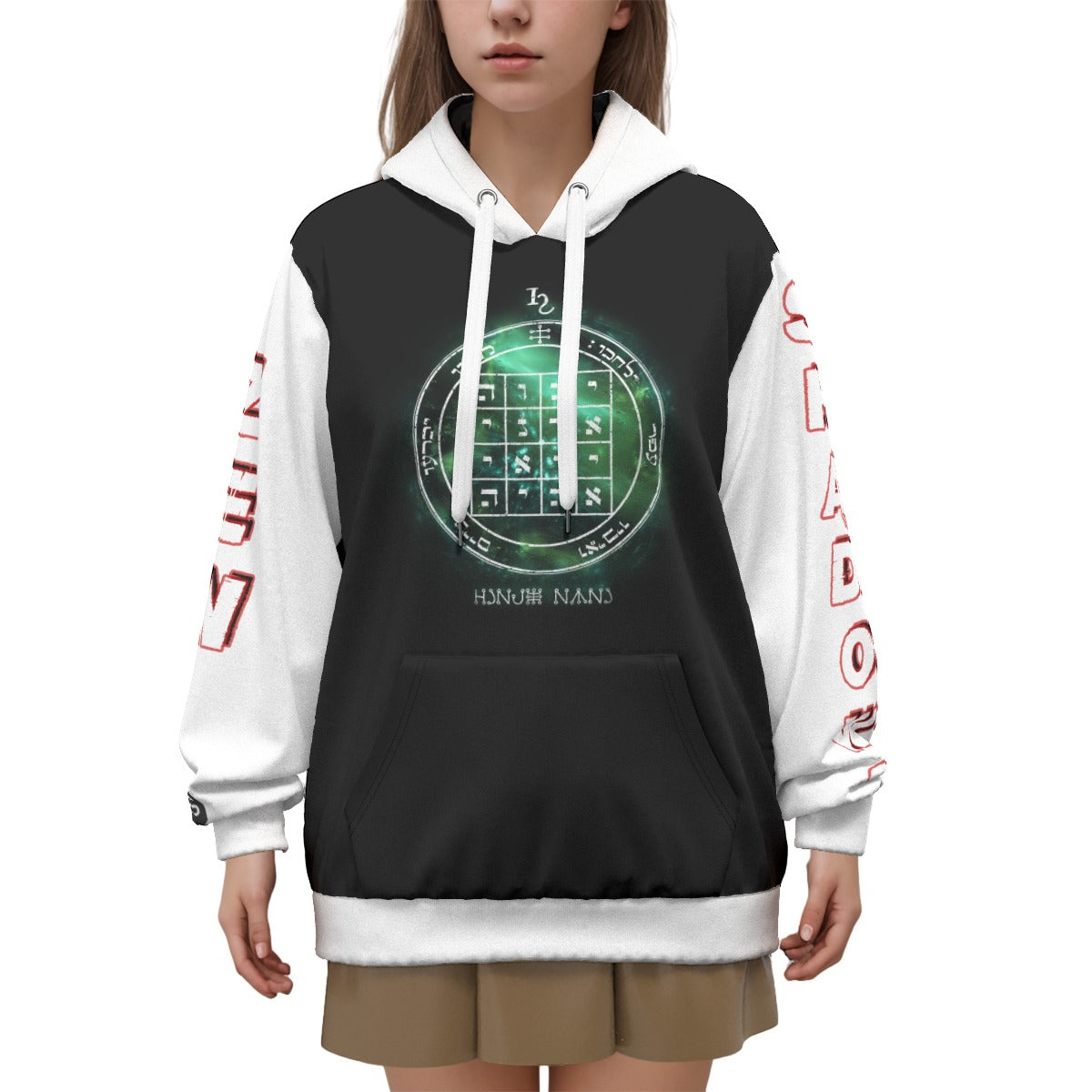 1st Pentacle of Saturn Unisex All-Over Pullover Hoodie - Causes Others to do As You Request