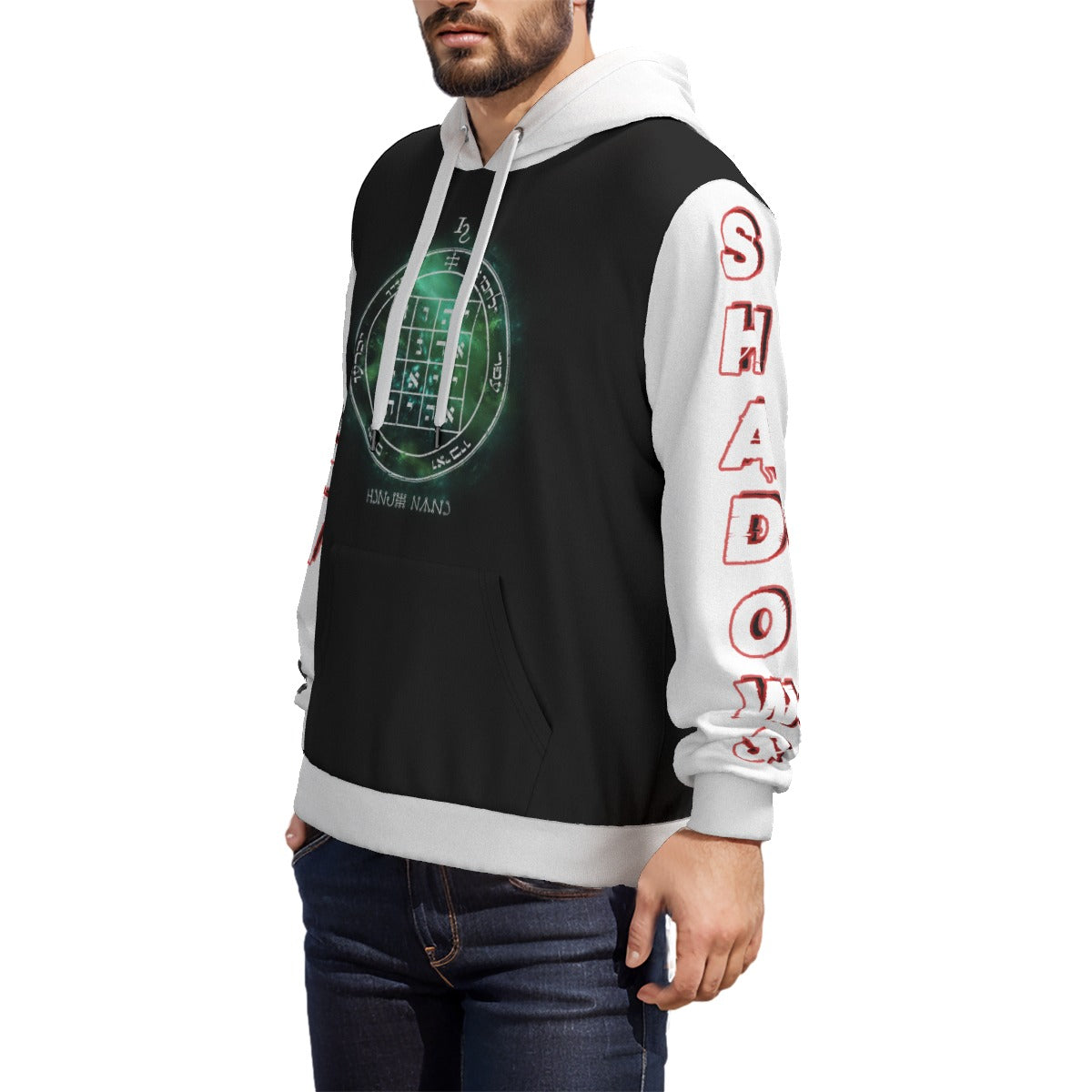 1st Pentacle of Saturn Unisex All-Over Pullover Hoodie - Causes Others to do As You Request