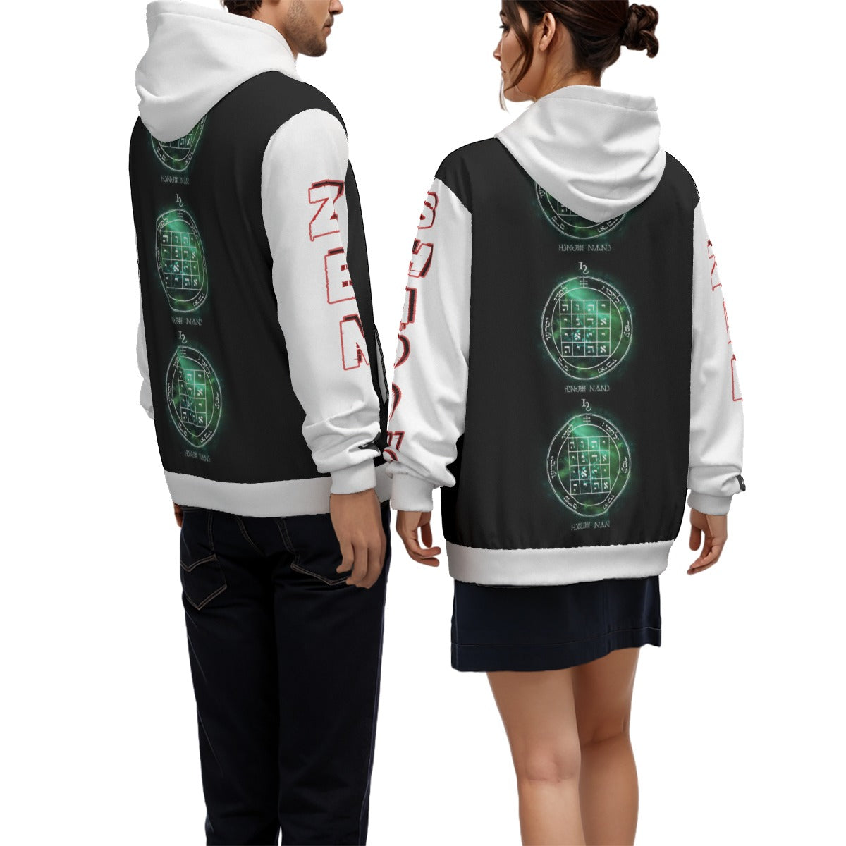 1st Pentacle of Saturn Unisex All-Over Pullover Hoodie - Causes Others to do As You Request