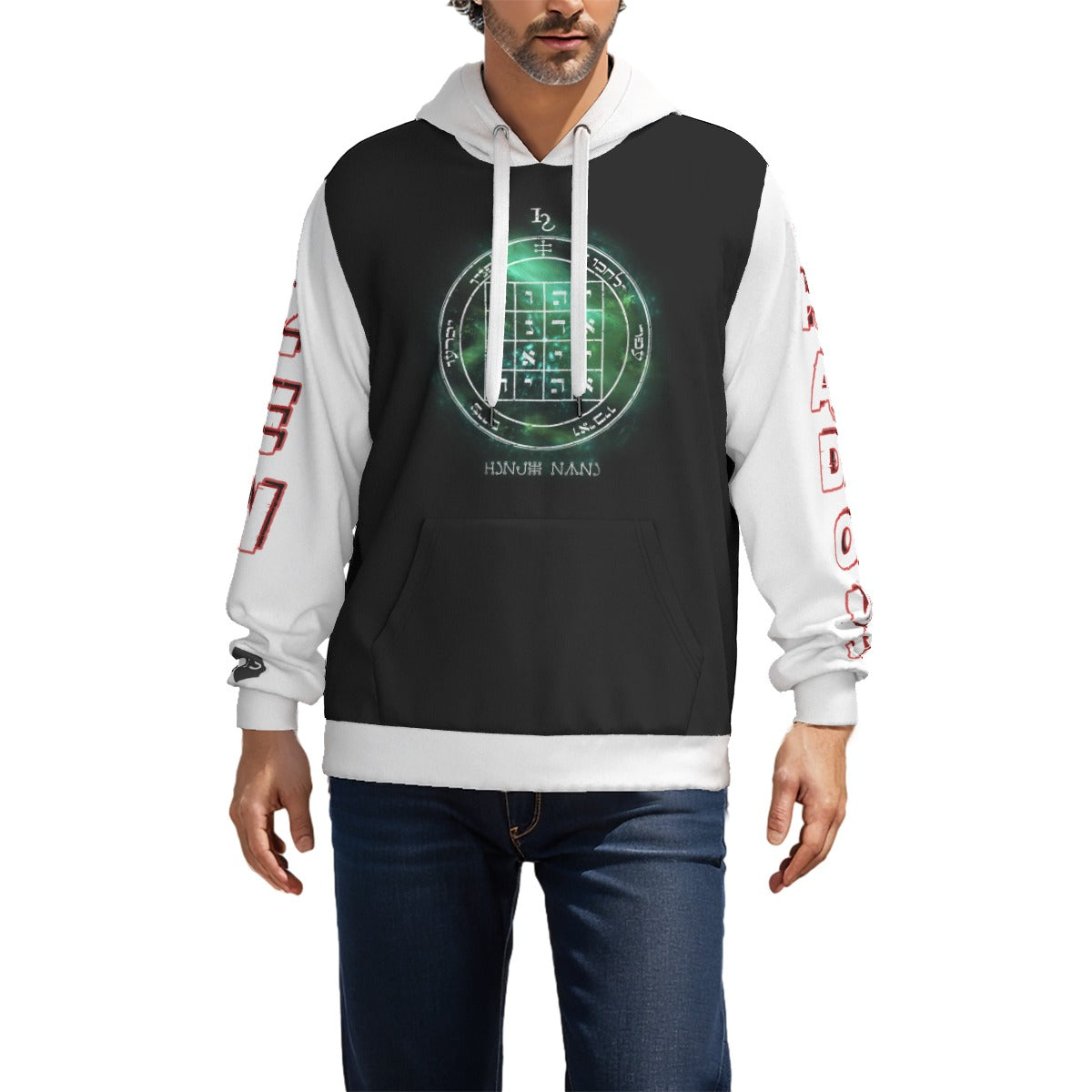 1st Pentacle of Saturn Unisex All-Over Pullover Hoodie - Causes Others to do As You Request