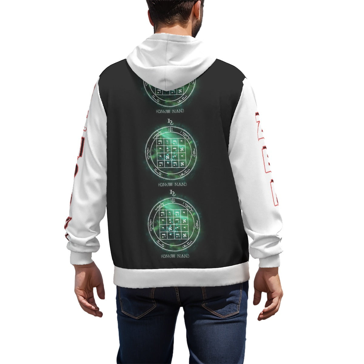 1st Pentacle of Saturn Unisex All-Over Pullover Hoodie - Causes Others to do As You Request
