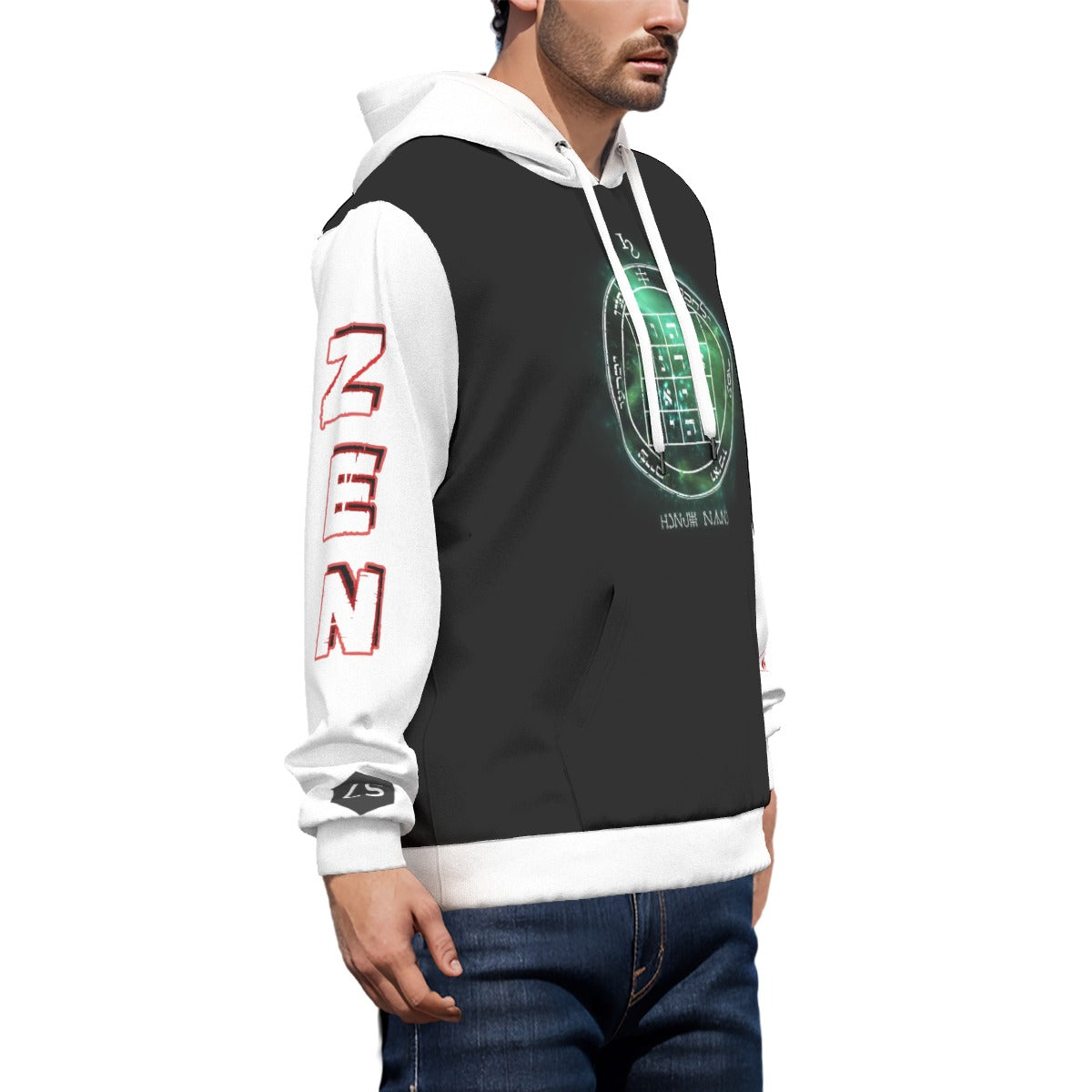 1st Pentacle of Saturn Unisex All-Over Pullover Hoodie - Causes Others to do As You Request