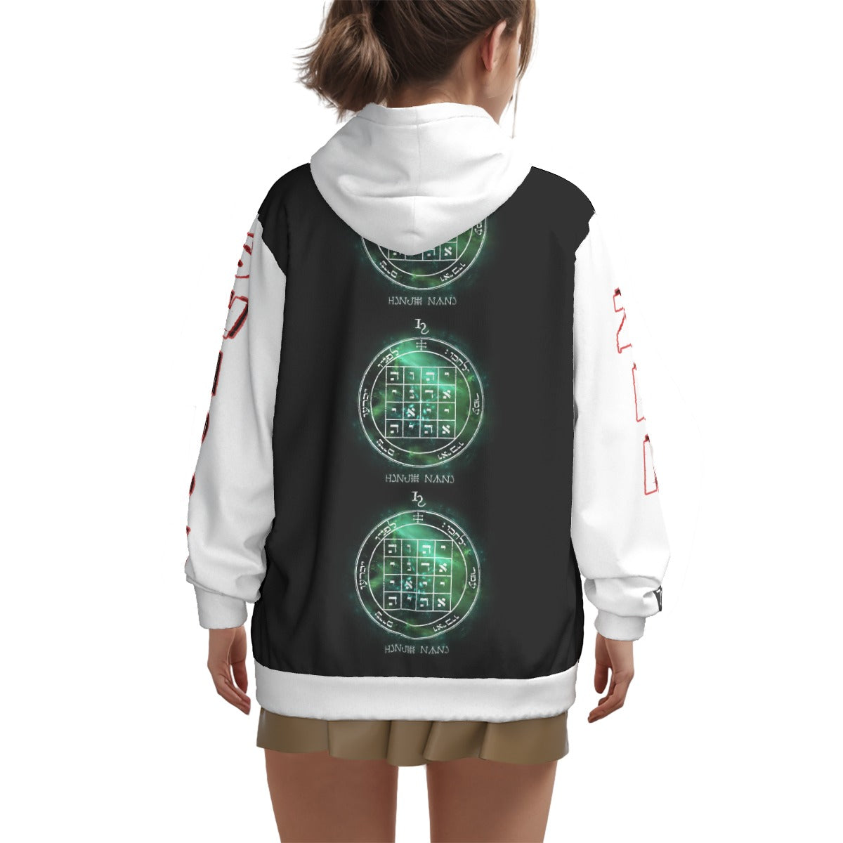 1st Pentacle of Saturn Unisex All-Over Pullover Hoodie - Causes Others to do As You Request
