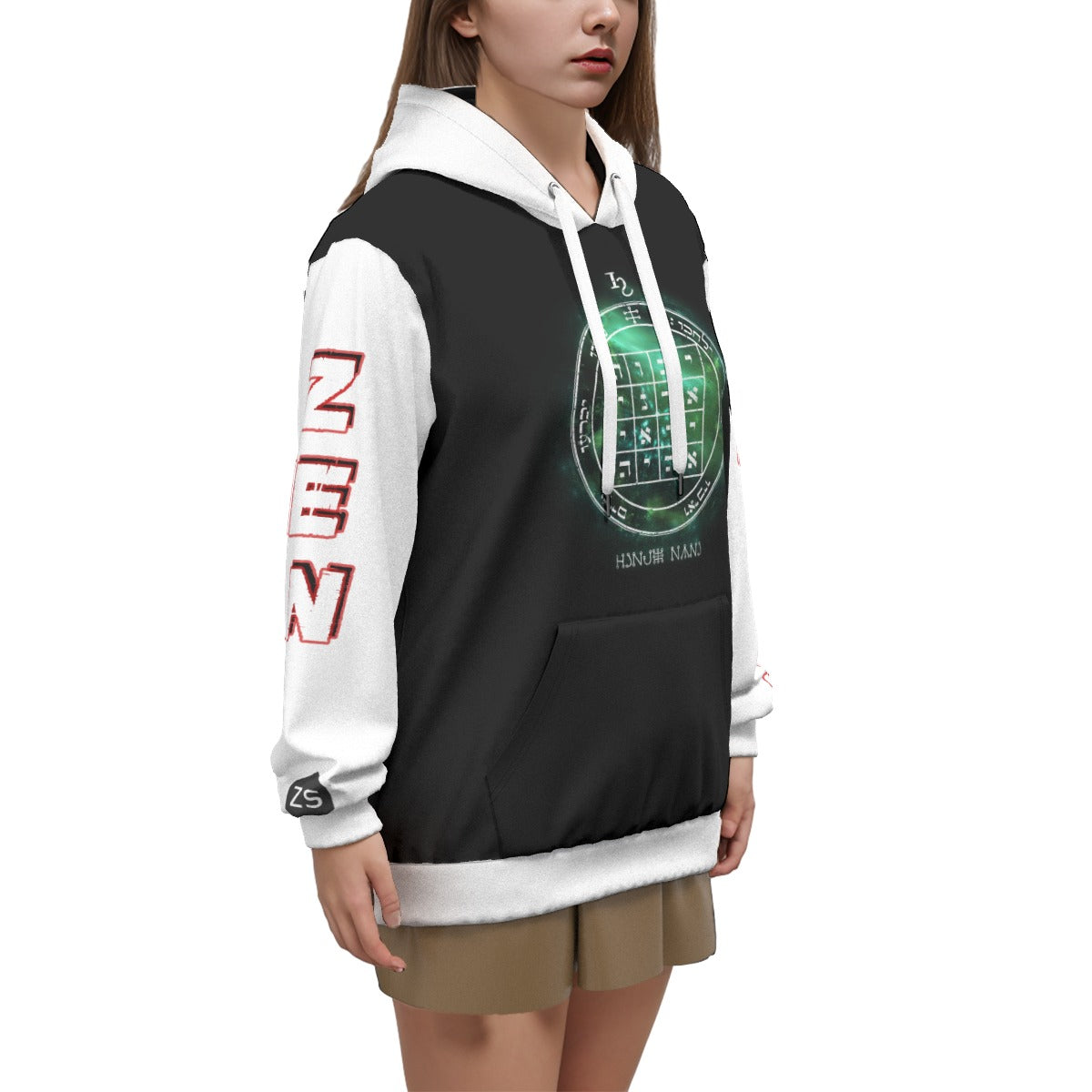 1st Pentacle of Saturn Unisex All-Over Pullover Hoodie - Causes Others to do As You Request