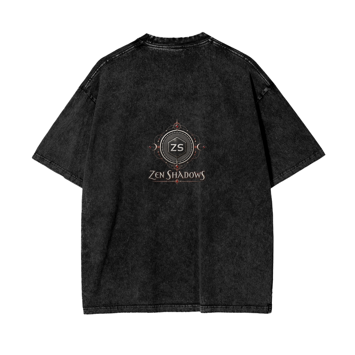 Supreme Pentacle Acid Wash Oversize T-Shirt - Develop Intuition & Psych