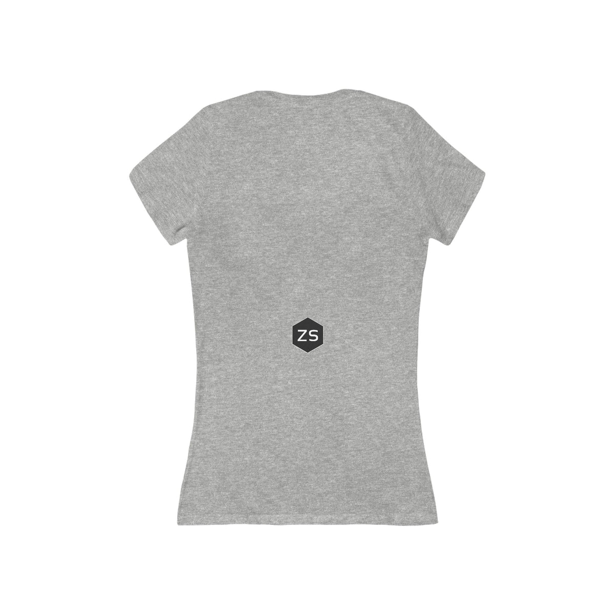 Shin (ש) Women’s Cotton Deep V-Neck T-Shirt — Ignite the Divine Fire Within