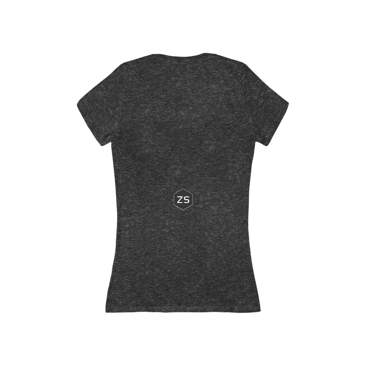 Shin (ש) Women’s Cotton Deep V-Neck T-Shirt — Ignite the Divine Fire Within