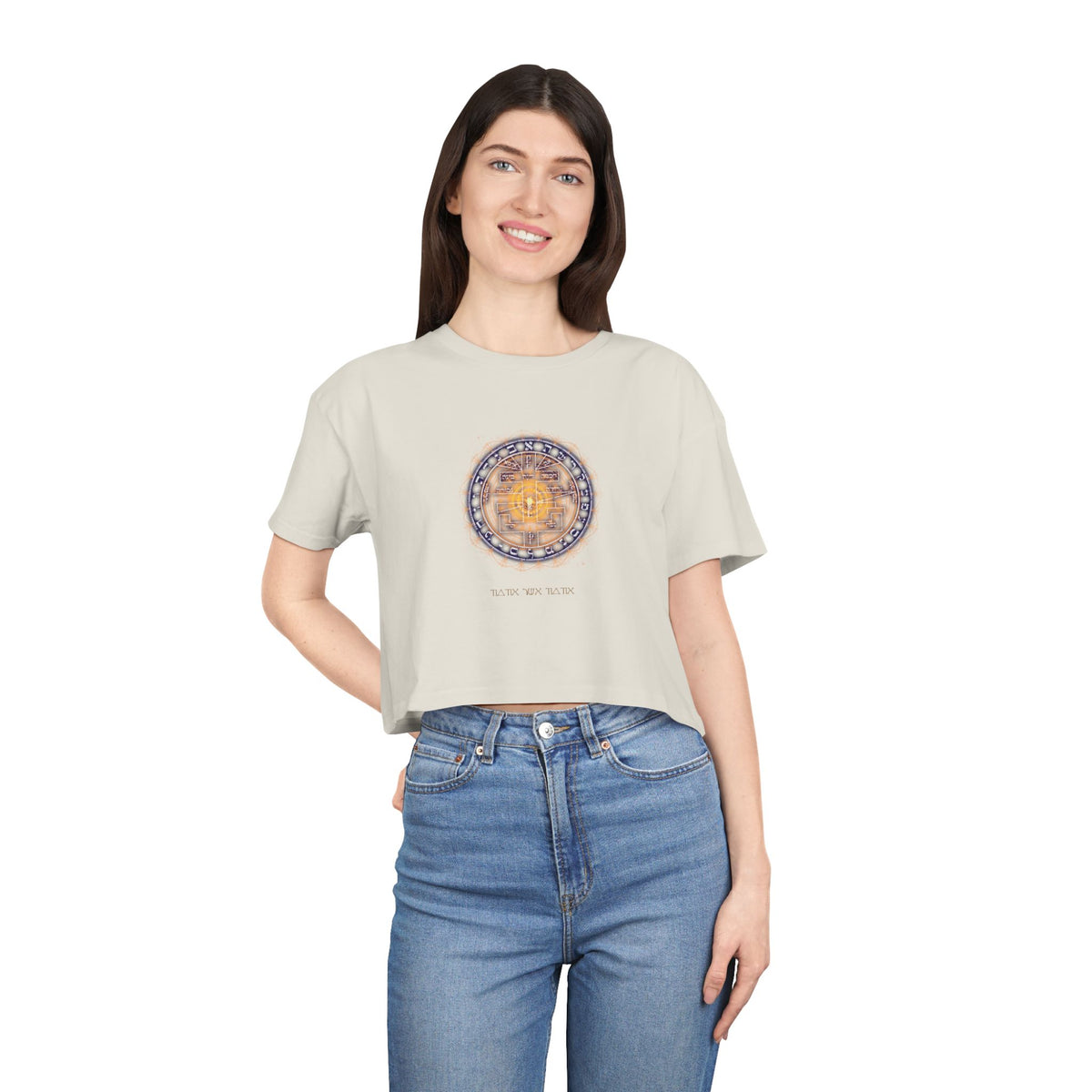 Supreme Pentacle cropped tee - psychic intuition top