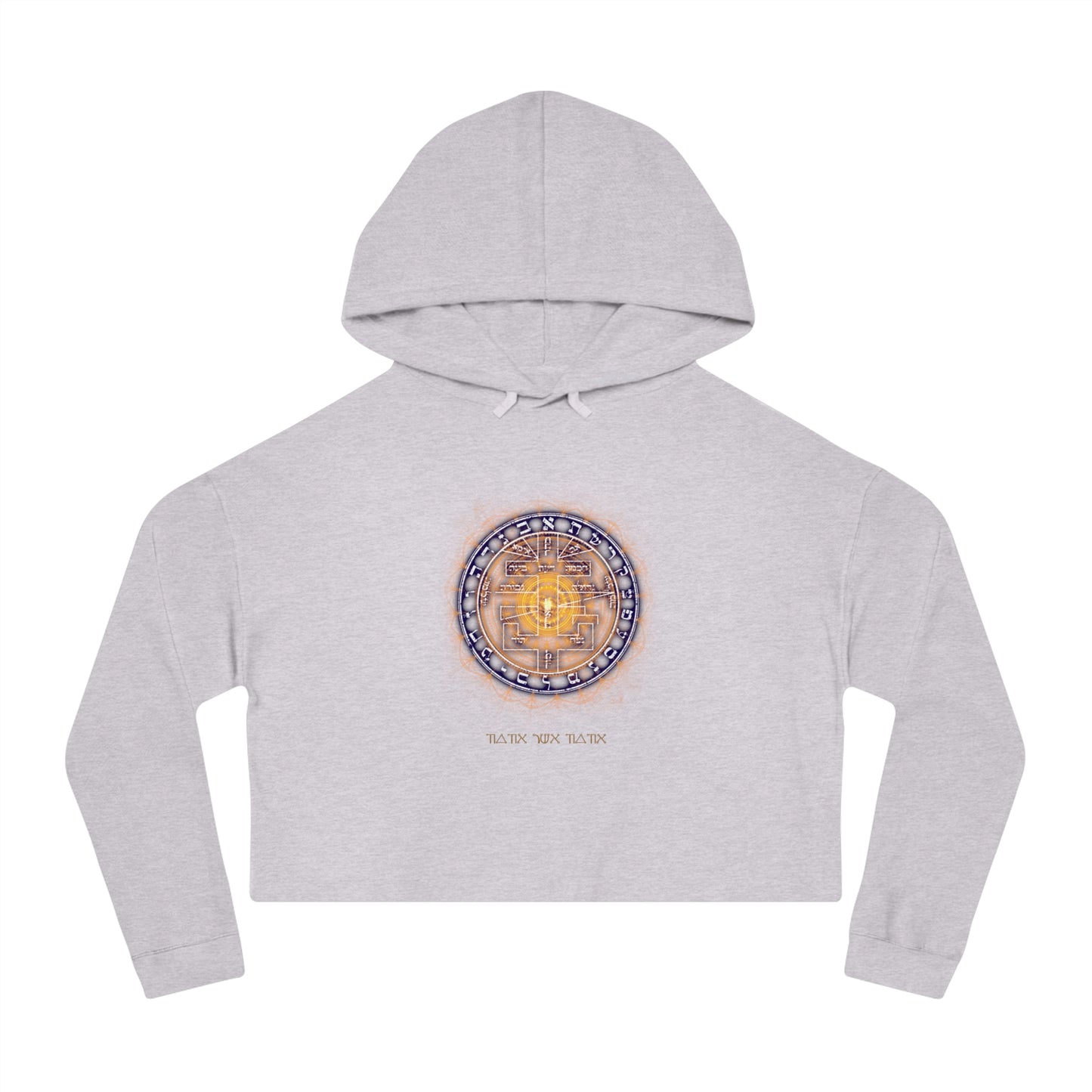 Cropped hoodie with Supreme Pentacle for intuition development
