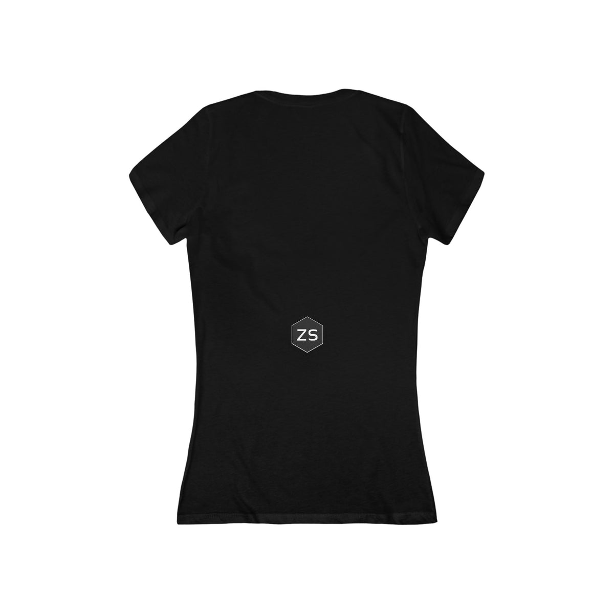 Shin (ש) Women’s Cotton Deep V-Neck T-Shirt — Ignite the Divine Fire Within