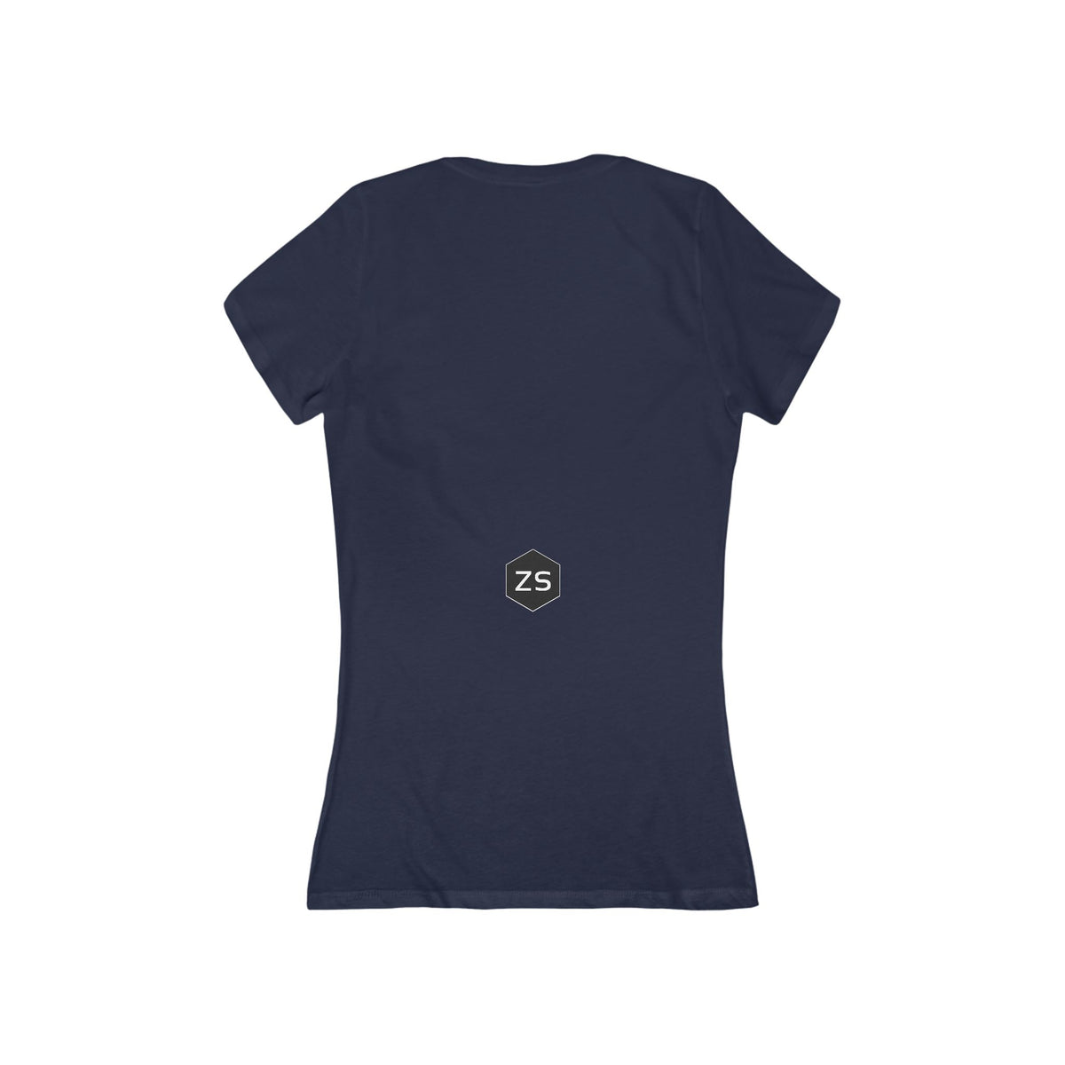 Shin (ש) Women’s Cotton Deep V-Neck T-Shirt — Ignite the Divine Fire Within
