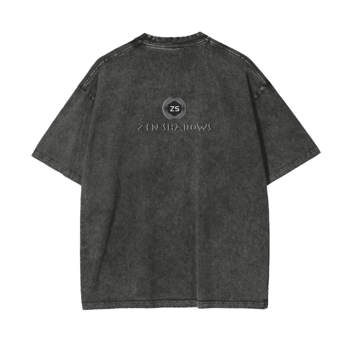 Supreme Pentacle Acid Wash Oversize T-Shirt - Develop Intuition & Psych