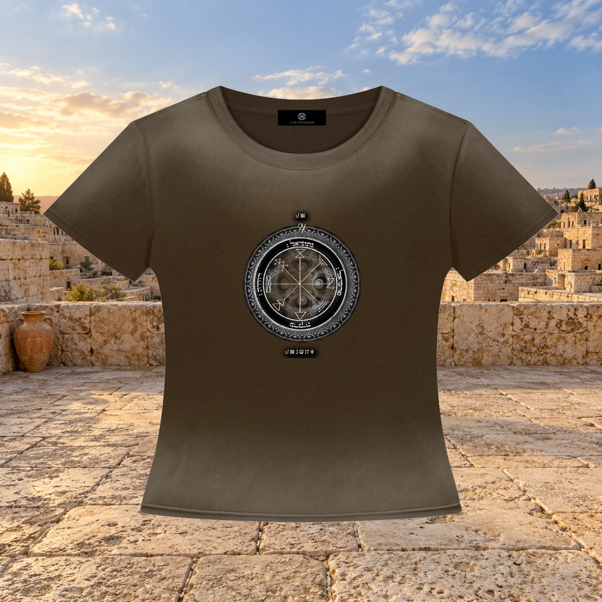 1st Pentacle of Jupiter Women’s Sunfade Washed T-Shirt - Abundance, Expansion & Prosperity