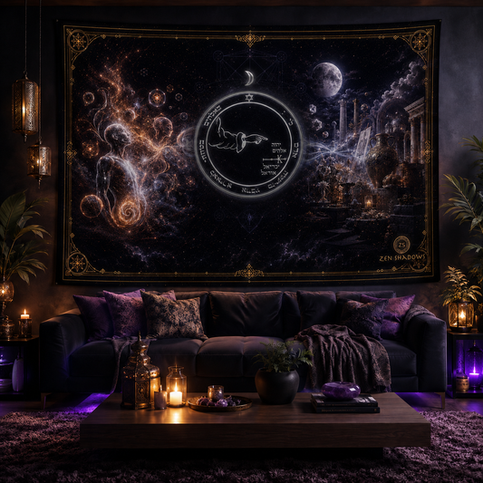 The Lunar Threshold — 5th Pentacle of the Moon Tapestry