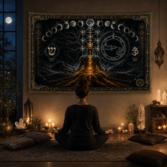 THE BREATH OF THE MOON — 5th Pentacle of the Moon Tapestry