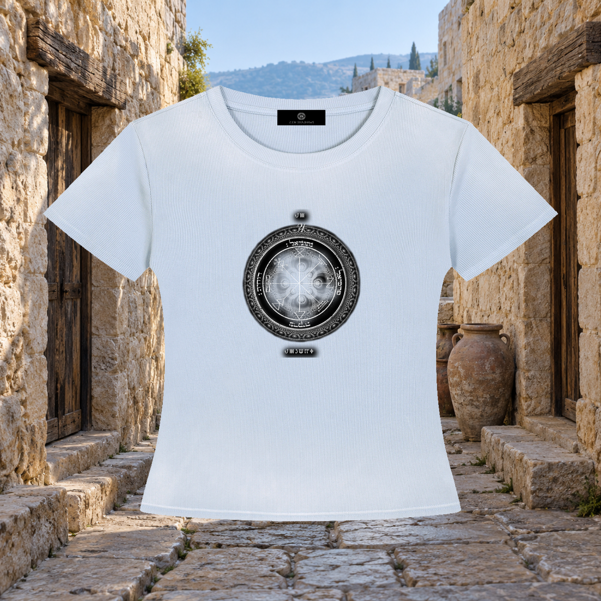 1st Pentacle of Jupiter Women’s Sunfade Washed T-Shirt - Abundance, Expansion & Prosperity