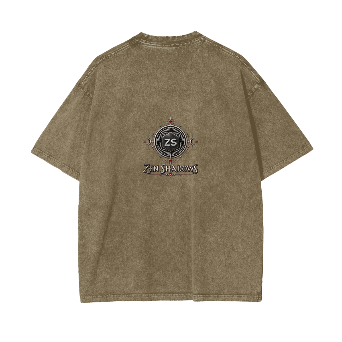 Supreme Pentacle Acid Wash Oversize T-Shirt - Develop Intuition & Psych