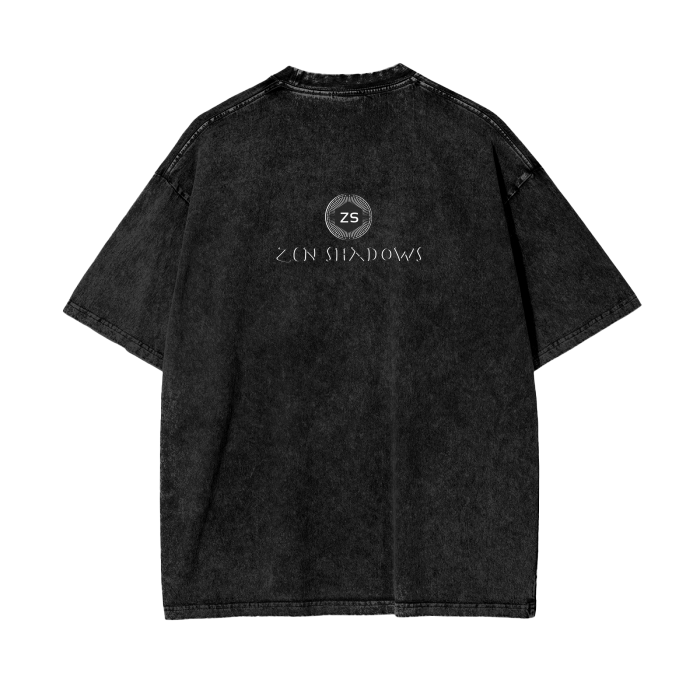 Supreme Pentacle Acid Wash Oversize T-Shirt - Develop Intuition & Psych