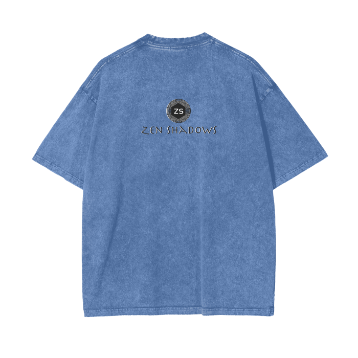 Supreme Pentacle Acid Wash Oversize T-Shirt - Develop Intuition & Psych