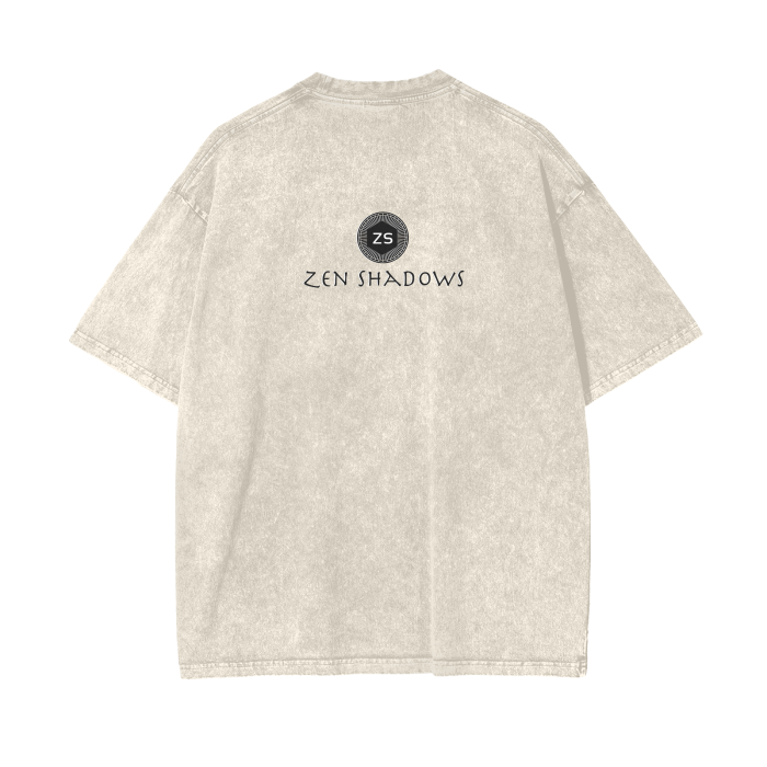 Supreme Pentacle Acid Wash Oversize T-Shirt - Develop Intuition & Psych
