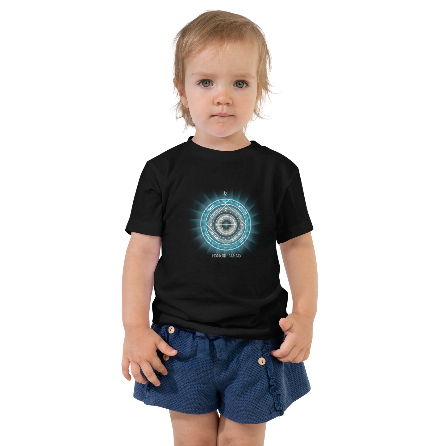 Protective Saturn Sigil Toddler Tee for Home Safeguarding