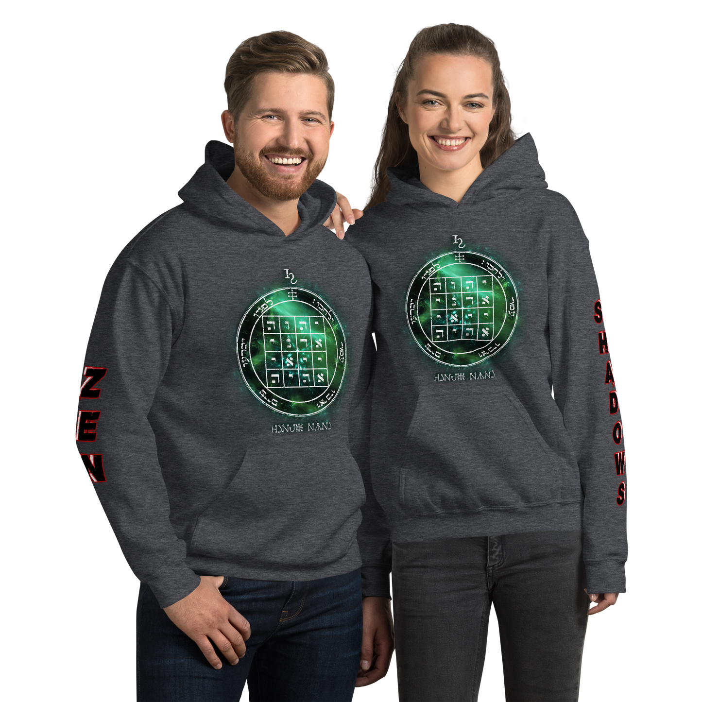 Unisex hoodie with 1st Pentacle of Saturn command sigil