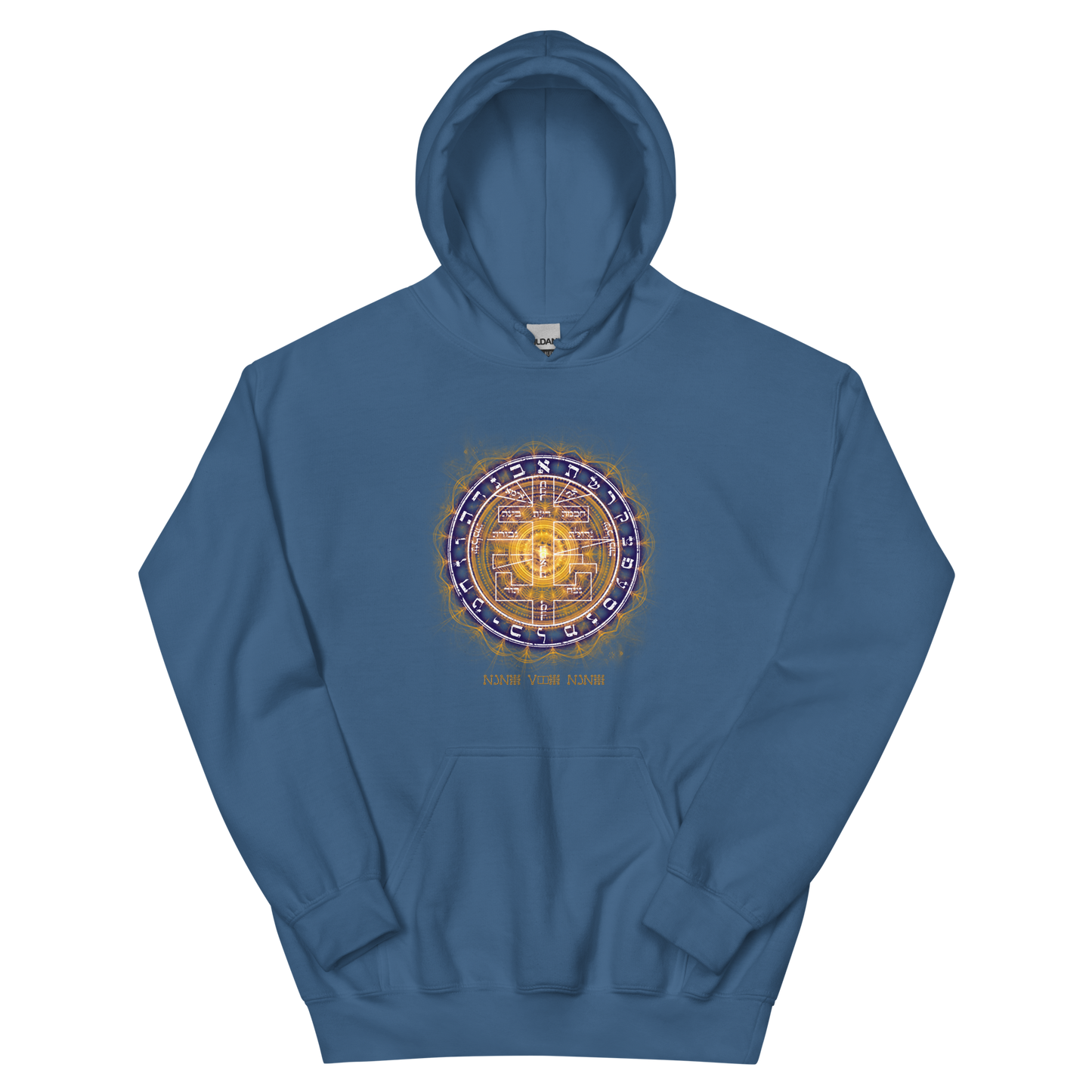 Detailed Third Eye Sigil on Supernal Pentacle Hoodie