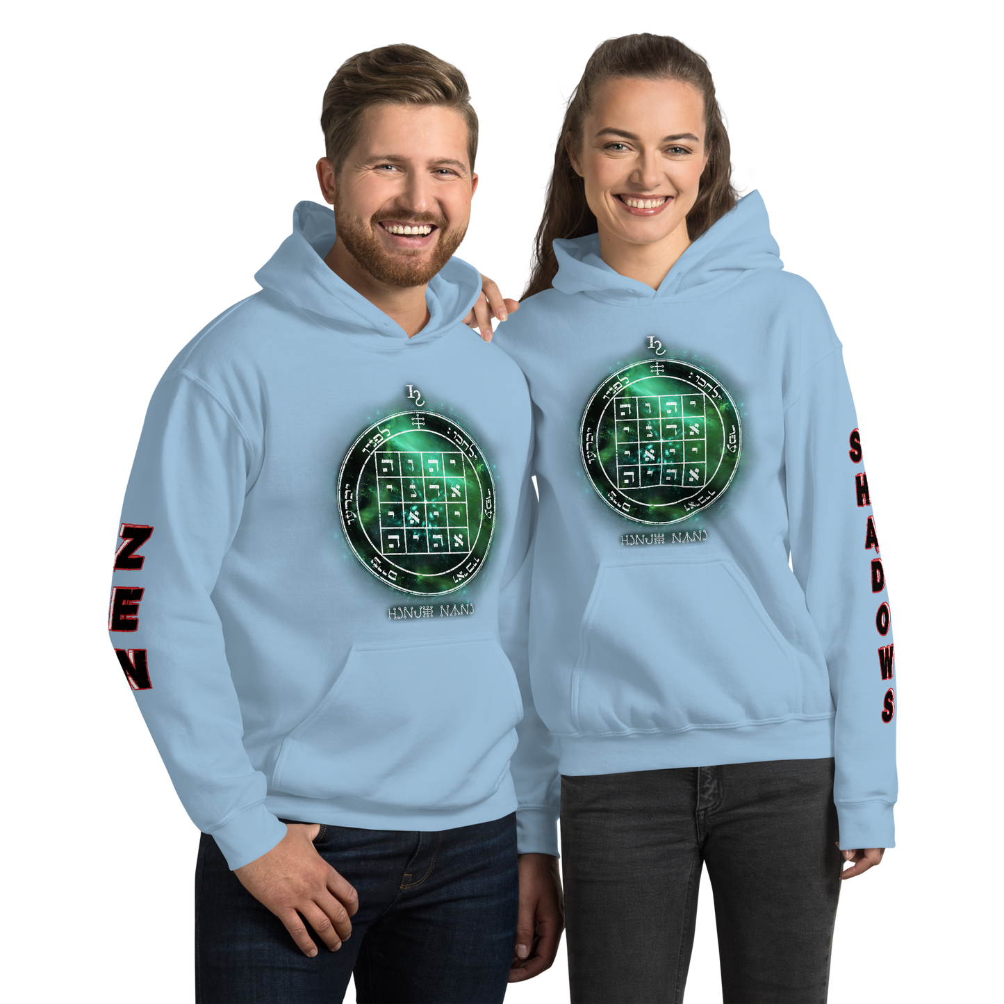 Unisex hoodie with 1st Pentacle of Saturn command sigil