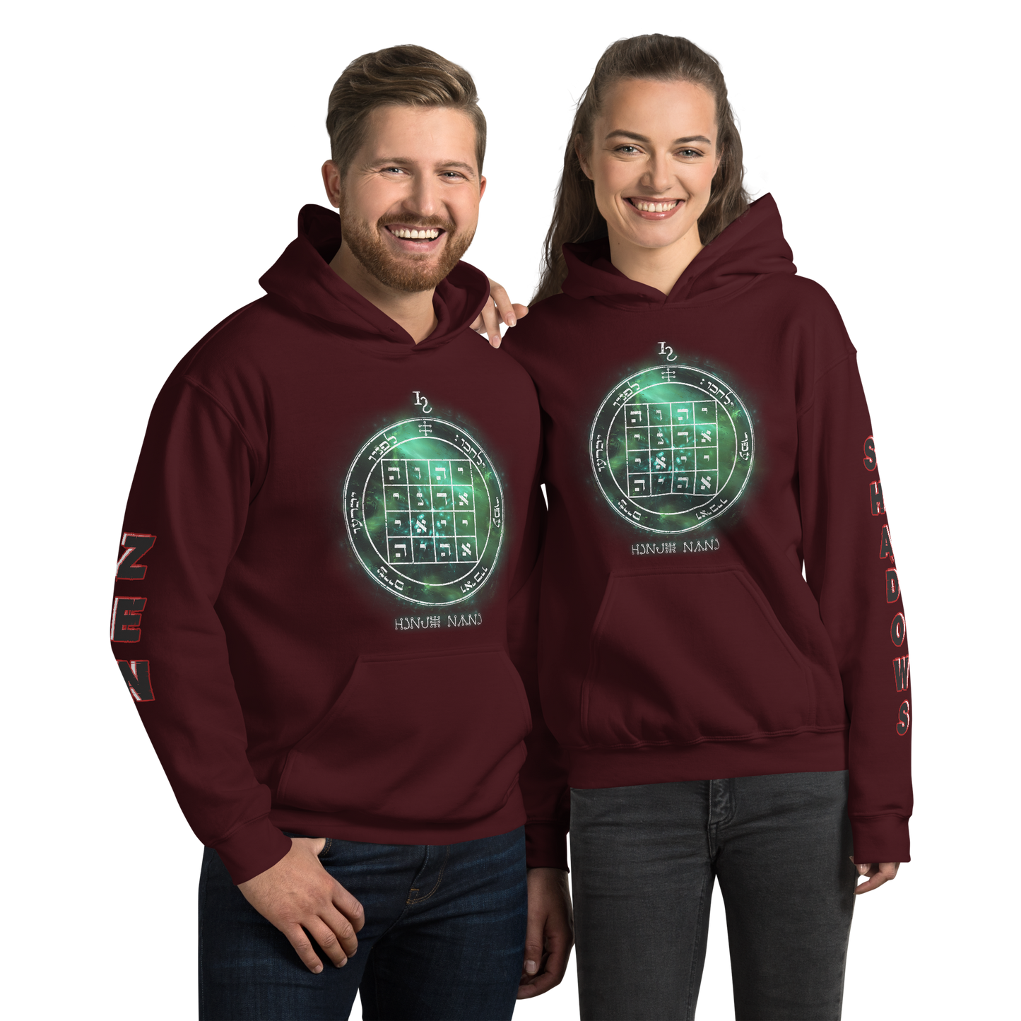 Unisex hoodie with 1st Pentacle of Saturn command sigil