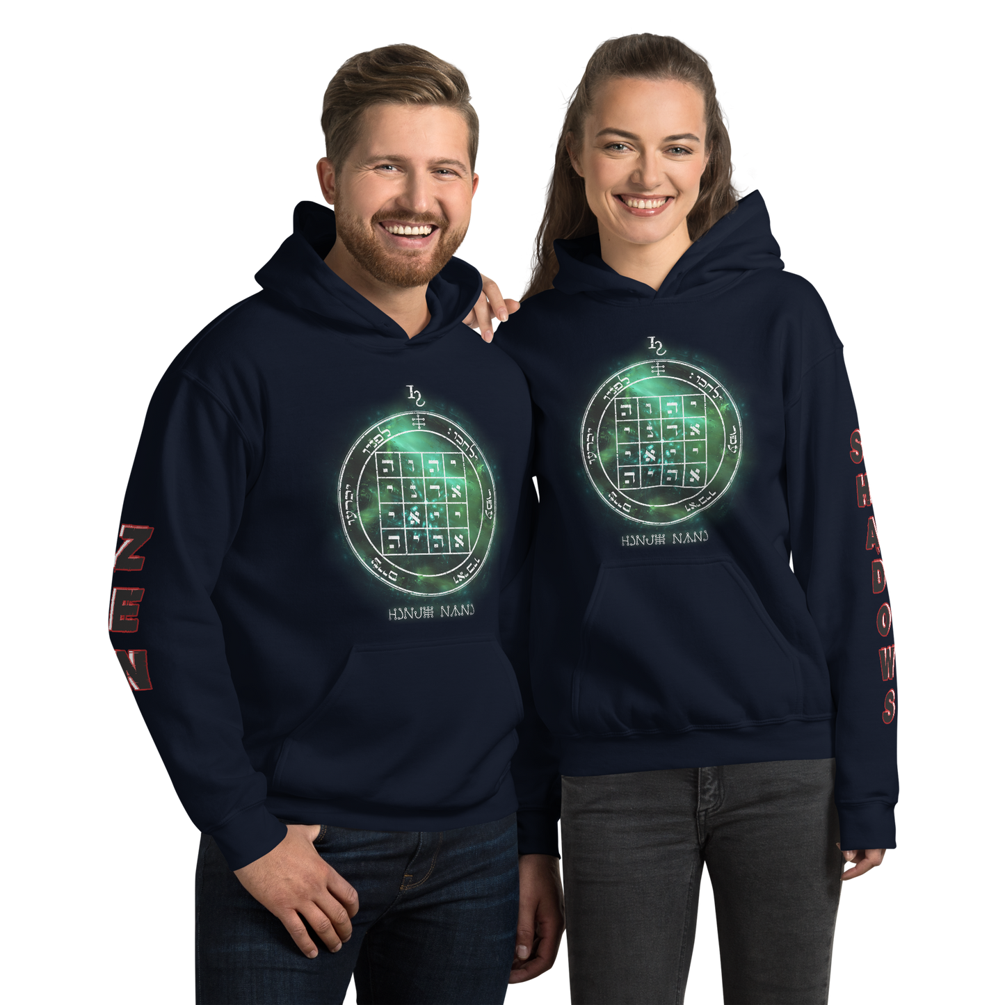 Unisex hoodie with 1st Pentacle of Saturn command sigil