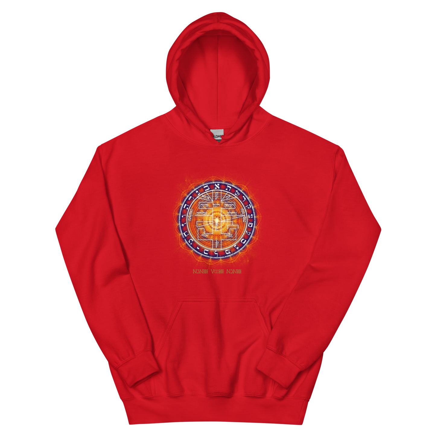 Detailed Third Eye Sigil on Supernal Pentacle Hoodie