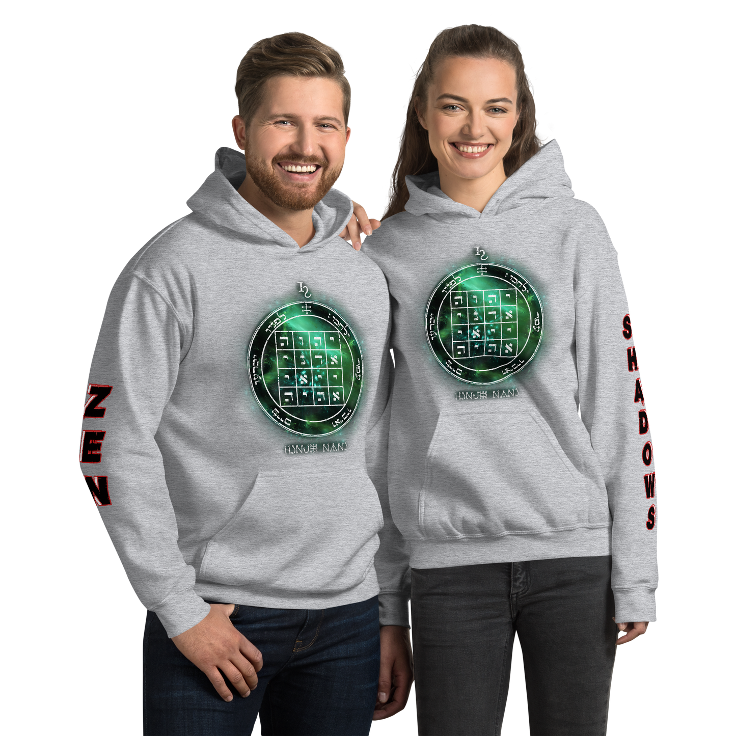 Unisex hoodie with 1st Pentacle of Saturn command sigil
