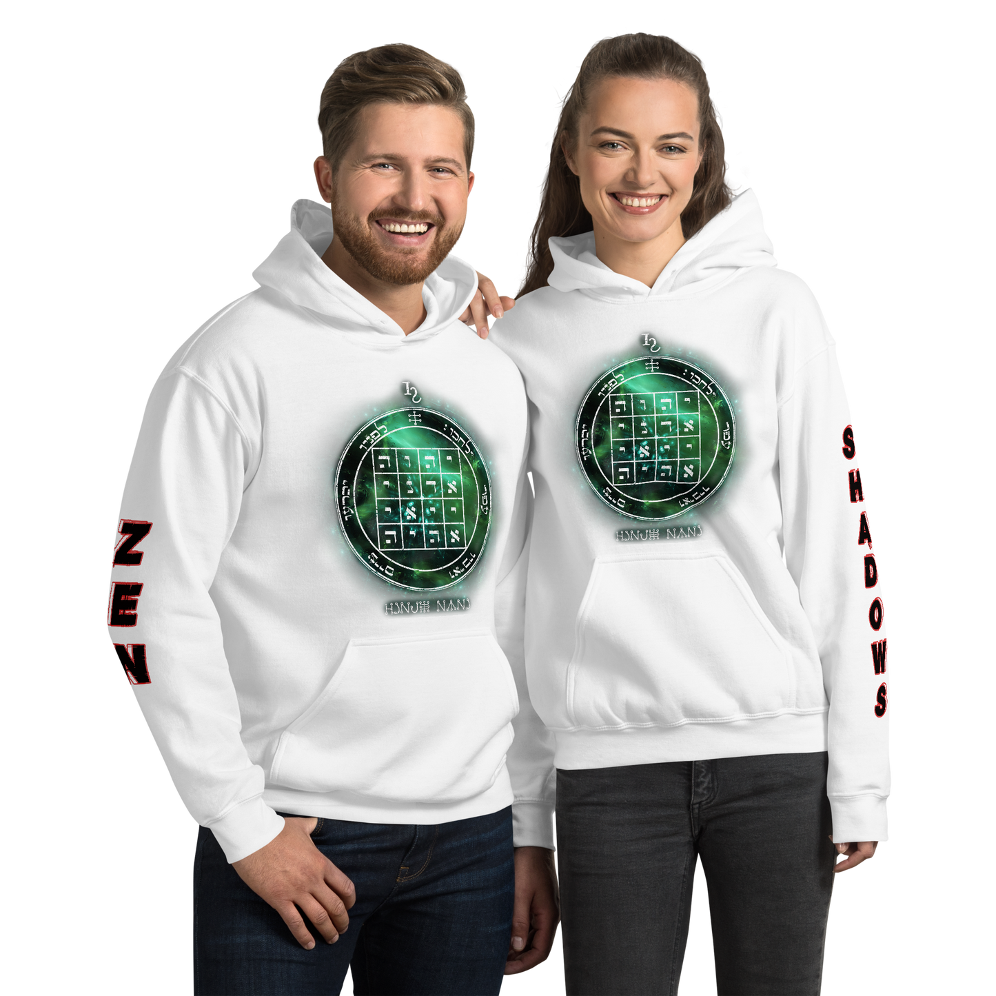 Unisex hoodie with 1st Pentacle of Saturn command sigil