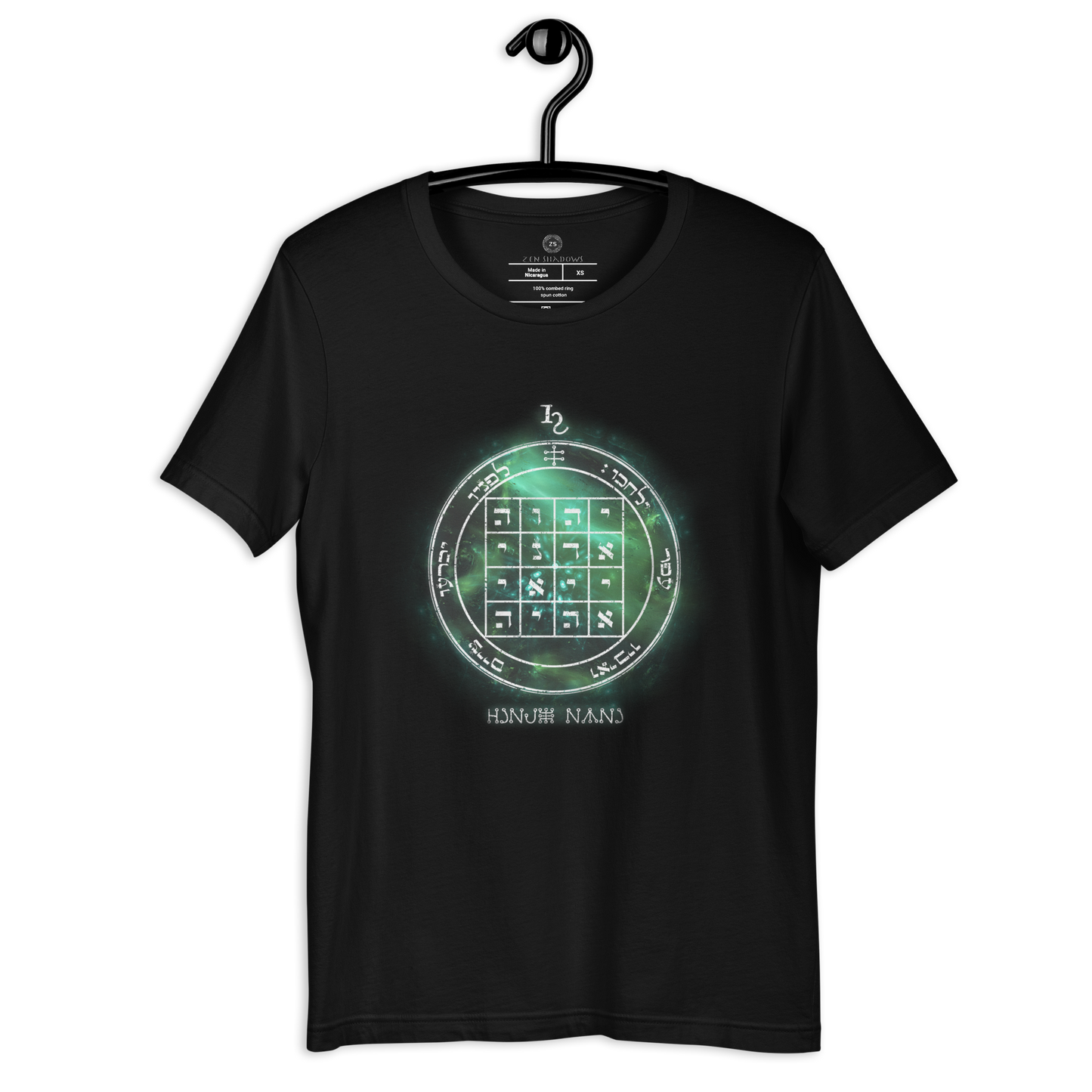 Unisex t-shirt with 1st Pentacle of Saturn command sigil
