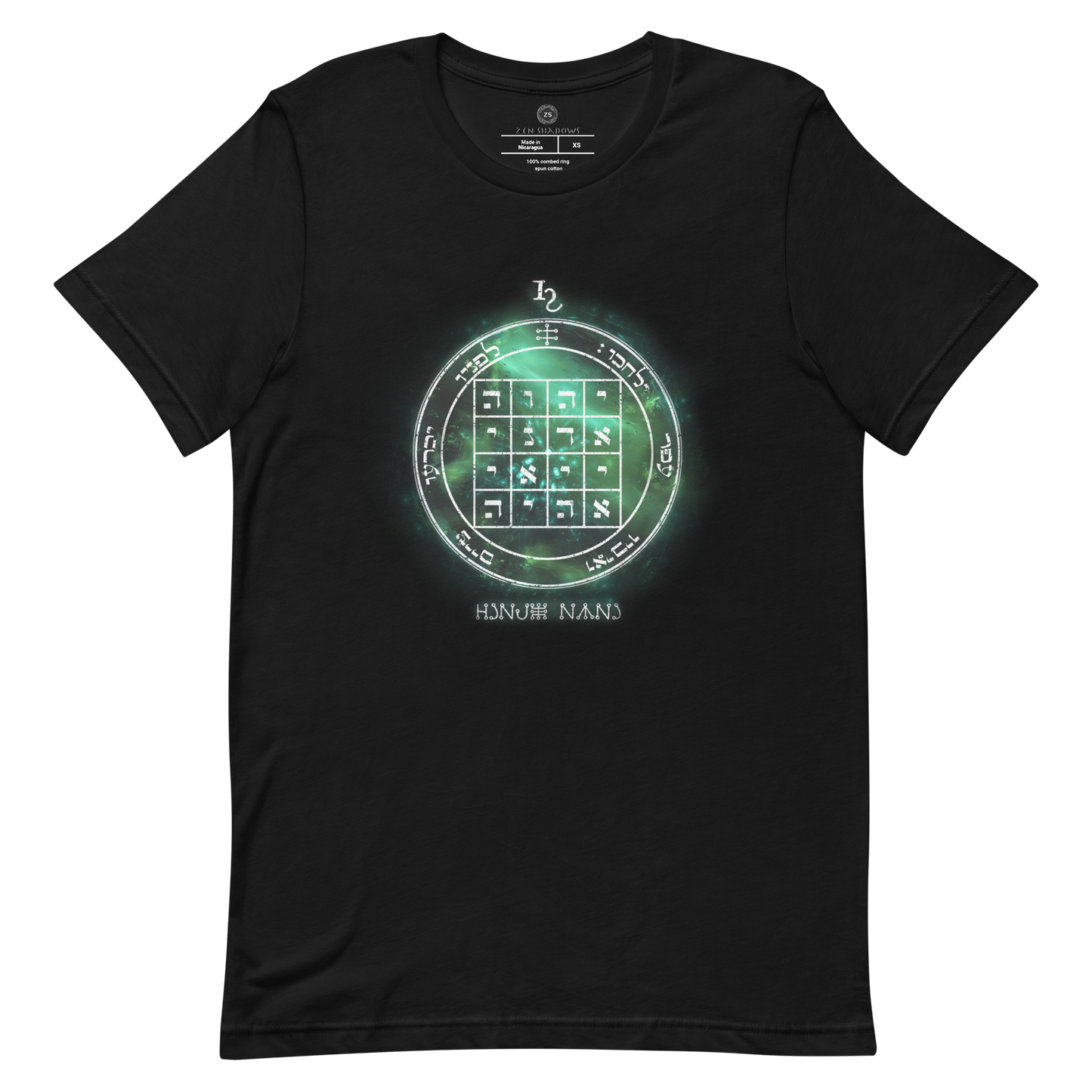 Unisex t-shirt with 1st Pentacle of Saturn command sigil
