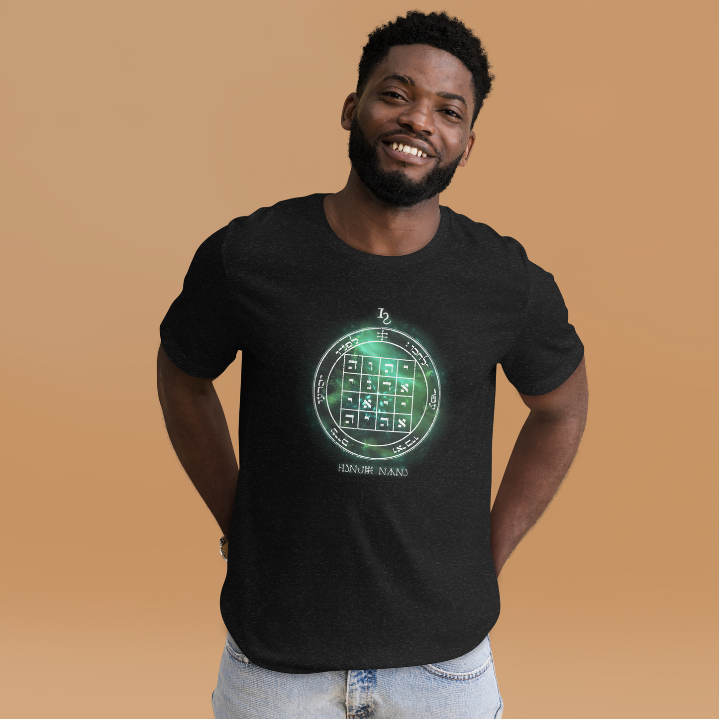 Unisex t-shirt with 1st Pentacle of Saturn command sigil