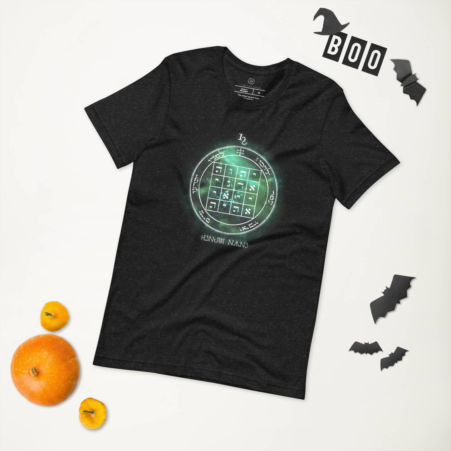 Unisex t-shirt with 1st Pentacle of Saturn command sigil