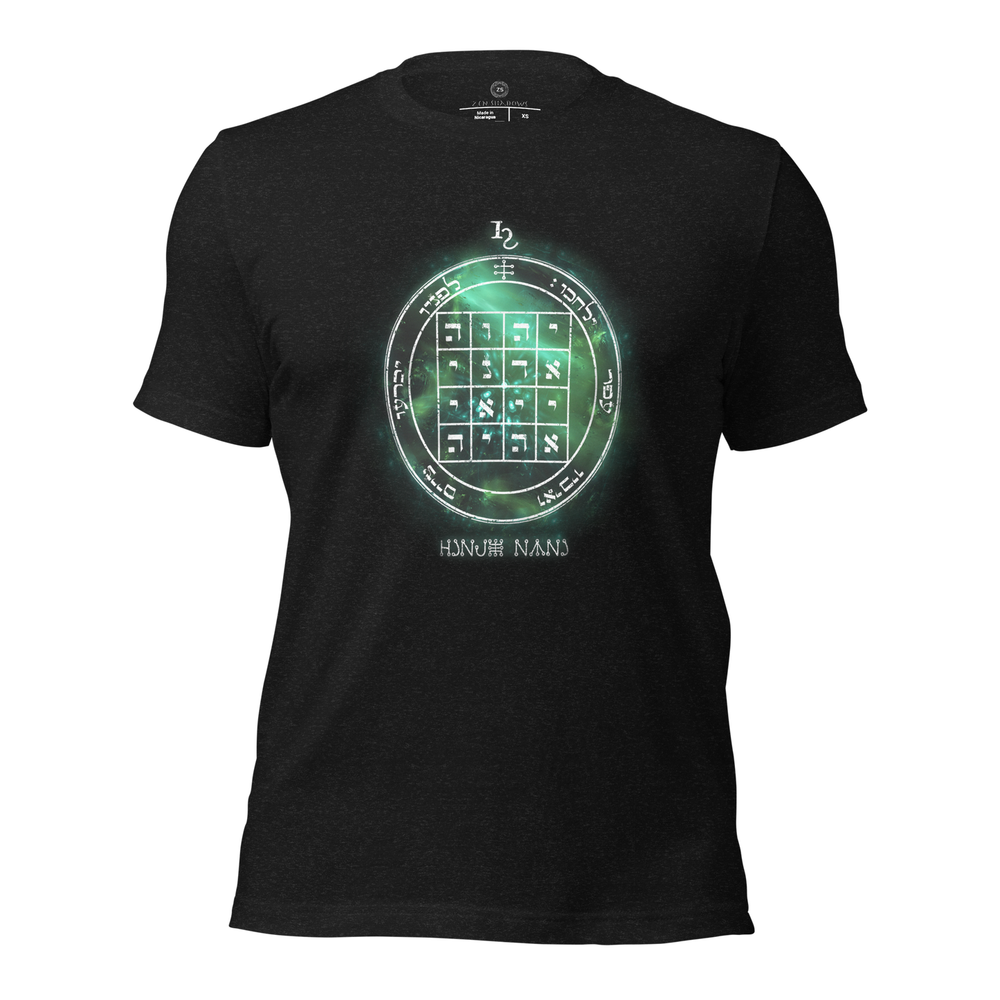 Unisex t-shirt with 1st Pentacle of Saturn command sigil