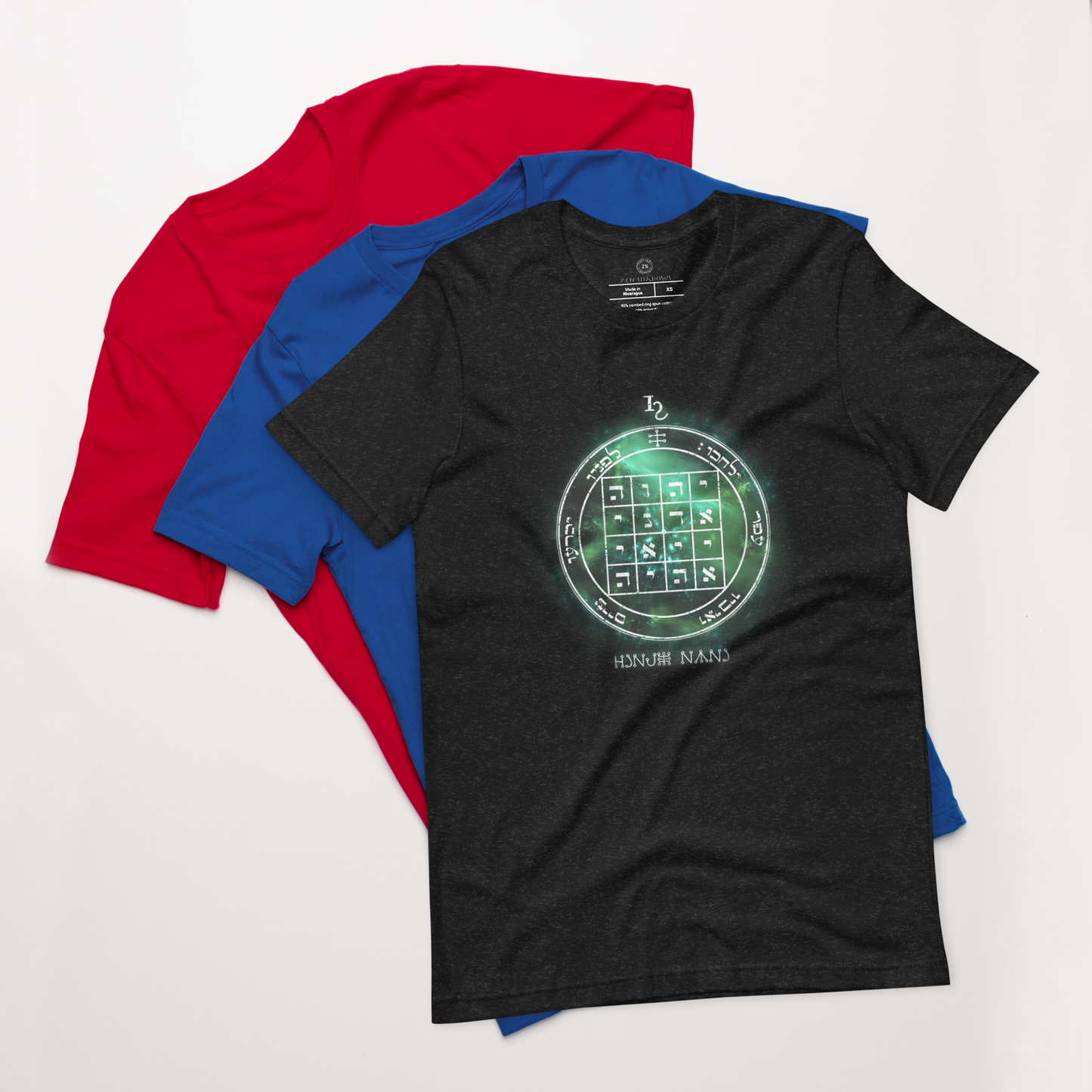 Unisex t-shirt with 1st Pentacle of Saturn command sigil