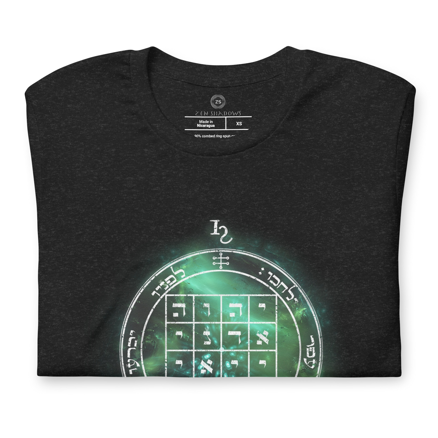 Unisex t-shirt with 1st Pentacle of Saturn command sigil