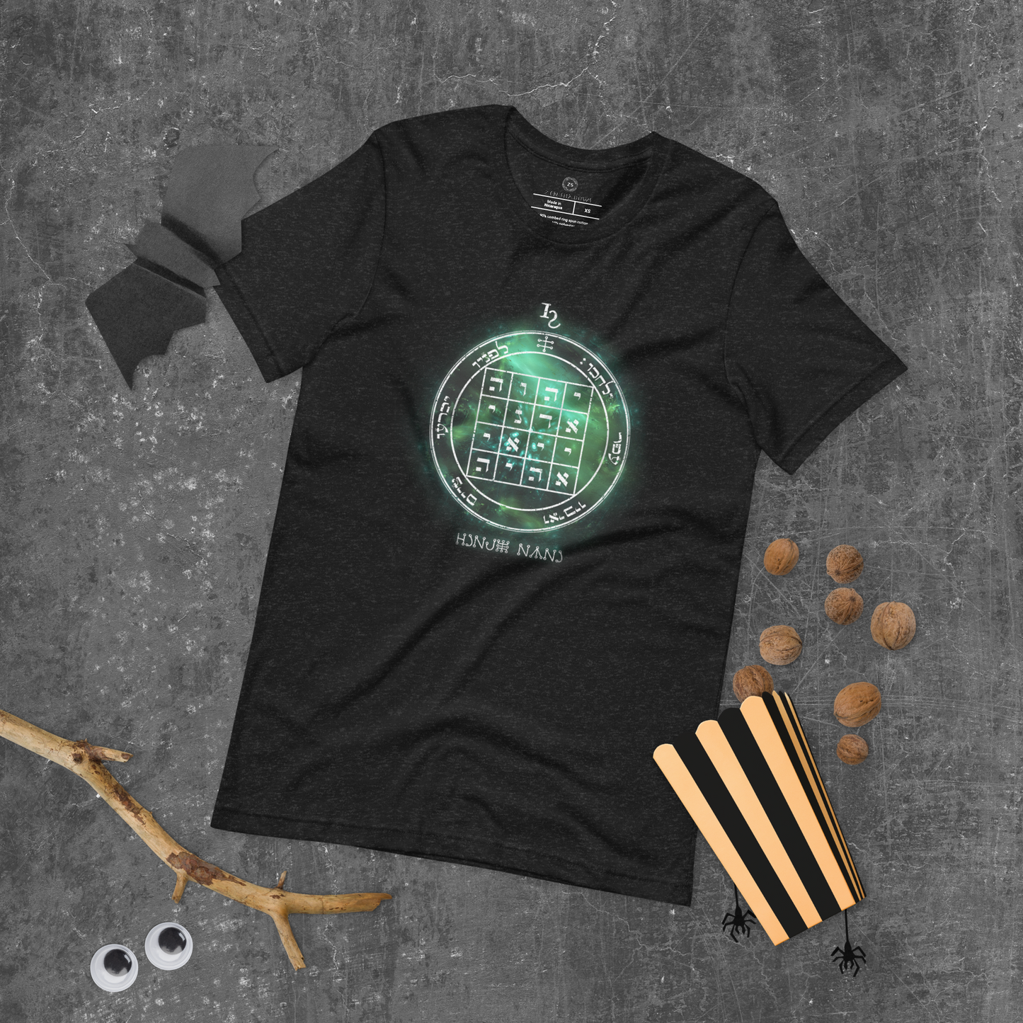 Unisex t-shirt with 1st Pentacle of Saturn command sigil
