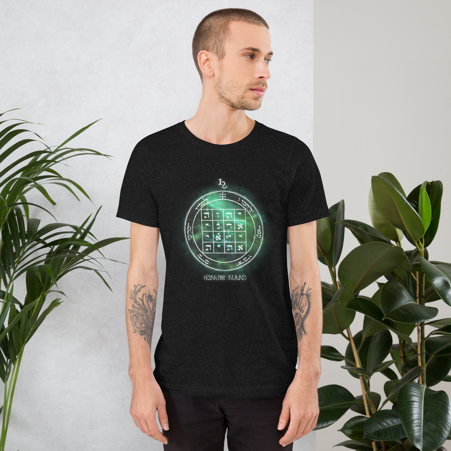 Unisex t-shirt with 1st Pentacle of Saturn command sigil